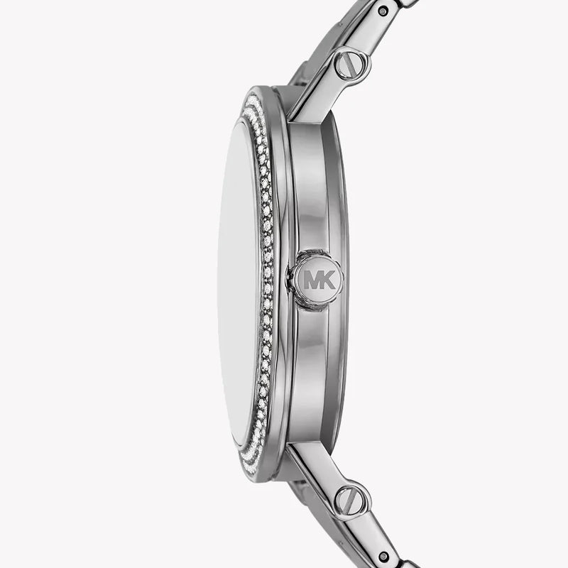 Michael Kors Women's Silver Stainless Steel, Pink Dial | Mko1050 by i-watch