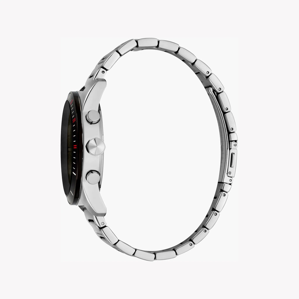 JUST CAVALLI JC1G166M0075 - ELEGANT MEN'S TIMEPIECE WITH BLACK DIAL & SILVER STAINLESS STEEL BAND-i-Watch-2