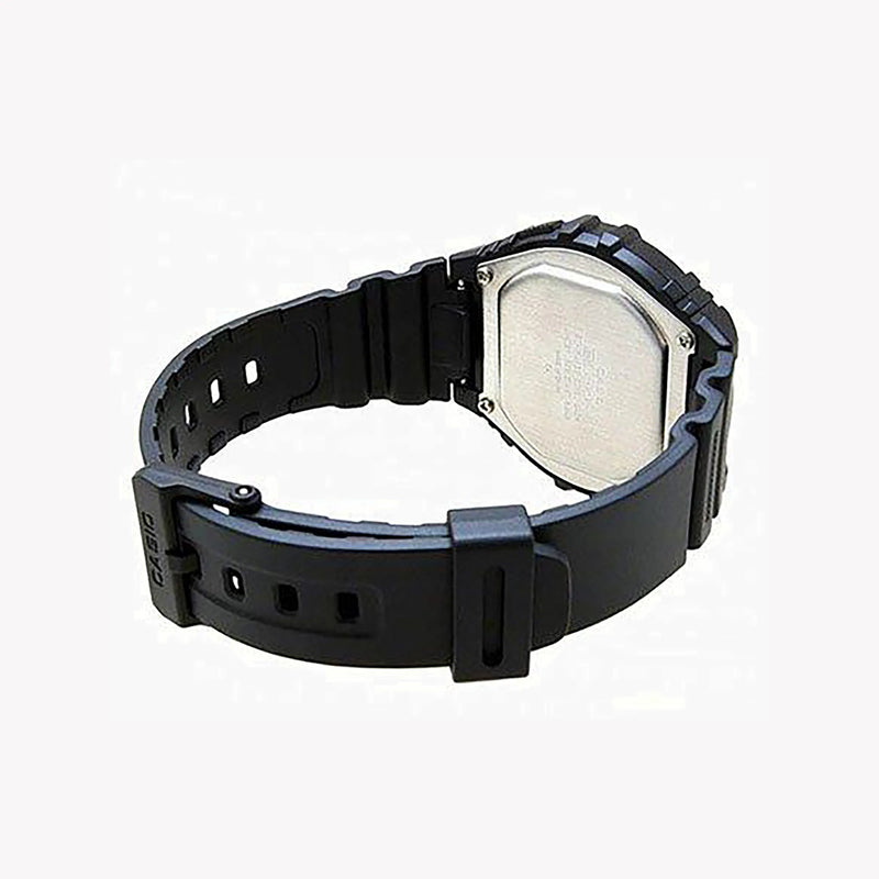 Casio W-216h-1bvdf Sporty Elegance - Men's Black Resin Watch With Digital Display & Water Resistance by i-watch