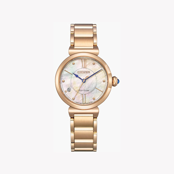 Citizen Em1073-85y Radiant Charm - Vivid Rose Gold Women's Eco-Drive Timepiece by i-watch