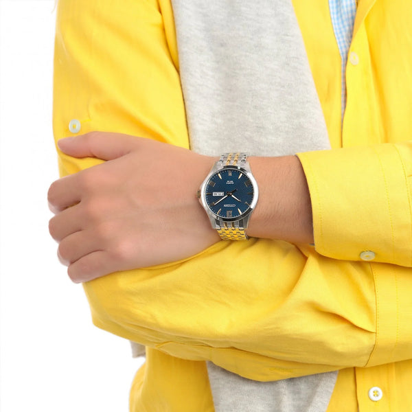 Citizen Men's Stainless Steel Watch, Blue Dial | Bf2024-50l by i-watch