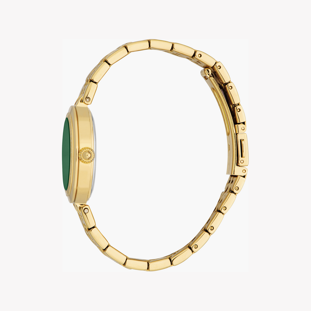 JUST CAVALLI JC1L314M0065 - BOLD GOLD GLAMOUR Women's Watch with Gold Stainless Steel Band and Dark Green Dial-i-Watch-2