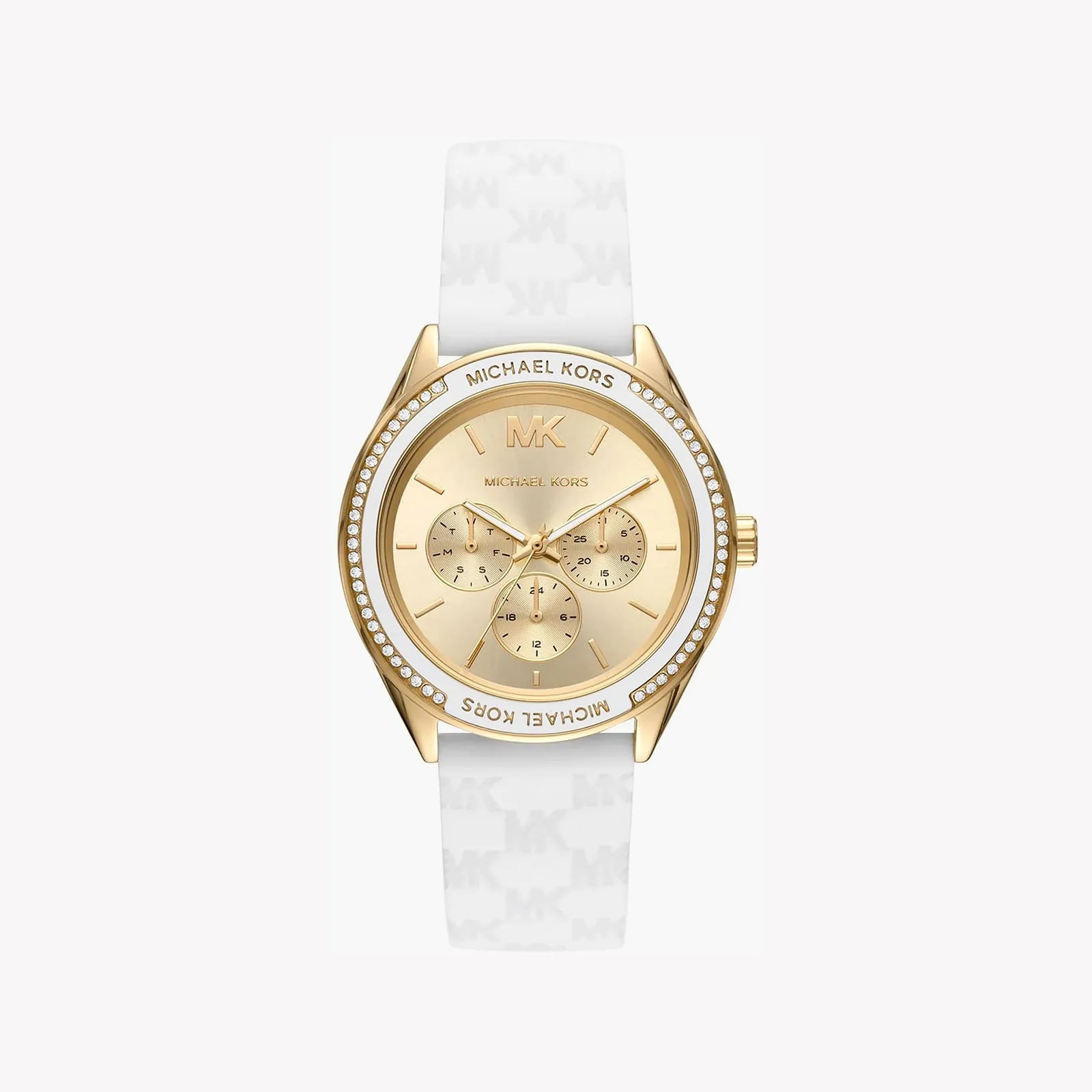 Michael Kors Women's Gold Watch, White Leather | Mk7267 by i-watch