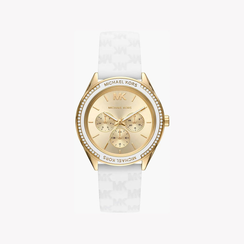 Michael Kors Women's Gold Watch, White Leather | Mk7267 by i-watch