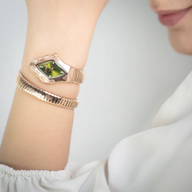 Just Cavalli Women's Rose Gold Watch, Green Dial | Jc1l306m0055 by i-watch