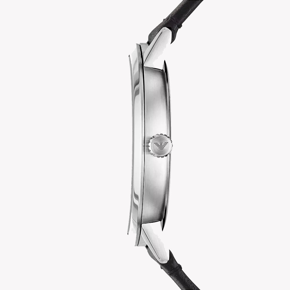 EMPORIO ARMANI AR80064SET - BOLD SOPHISTICATION MEN'S WATCH WITH STYLISH BLACK DIAL & LEATHER BAND-i-Watch-2