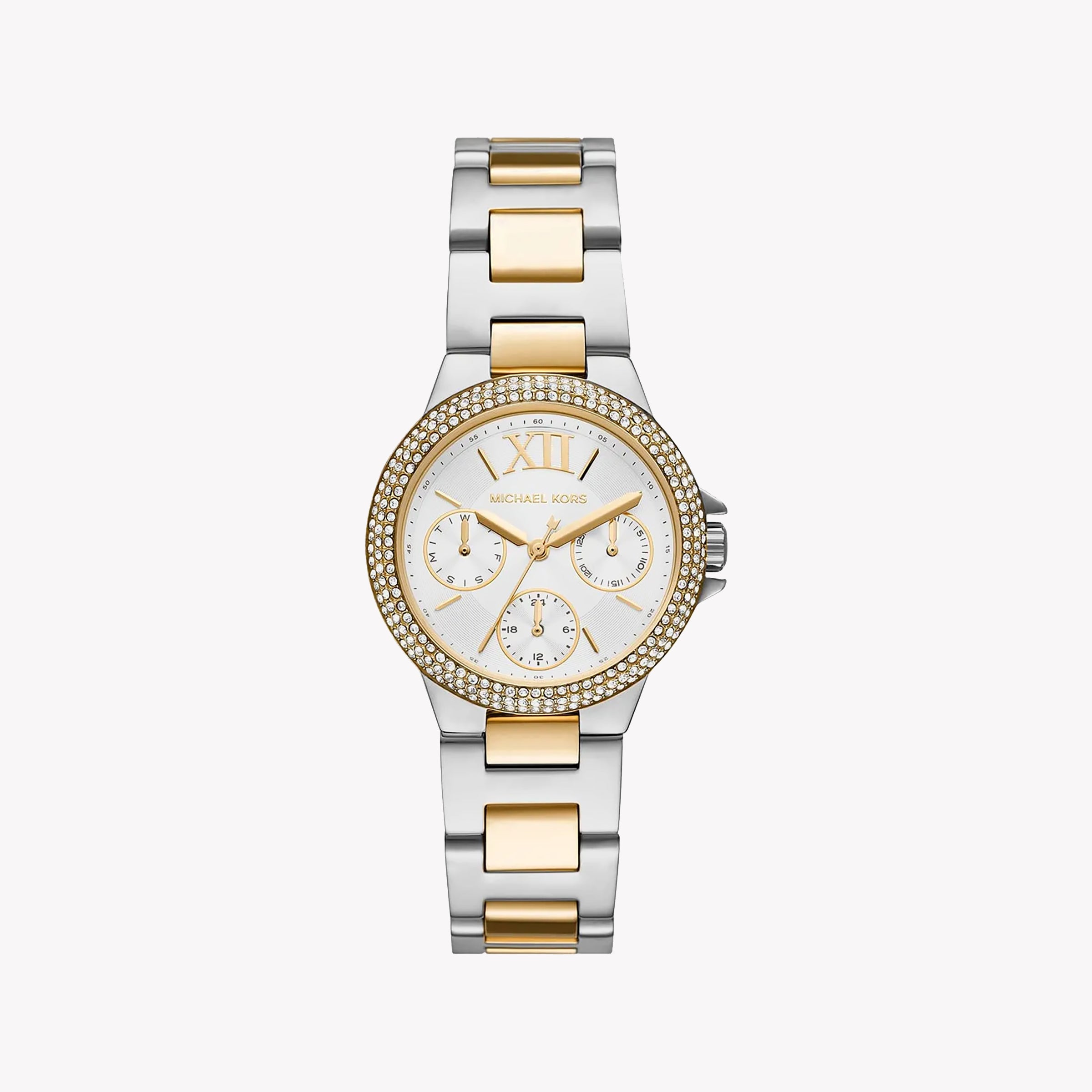 MICHAEL KORS MK6982 SILVER-GOLD GLAM - ELEGANT WOMEN'S TIMEPIECE