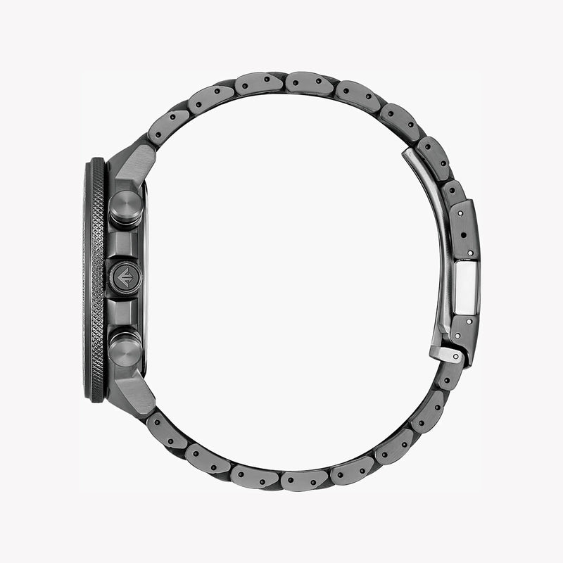 Citizen By3005-56g Modern Precision - Men's Dark Gray Stainless Steel Watch With Black Dial And World Time Function by i-watch