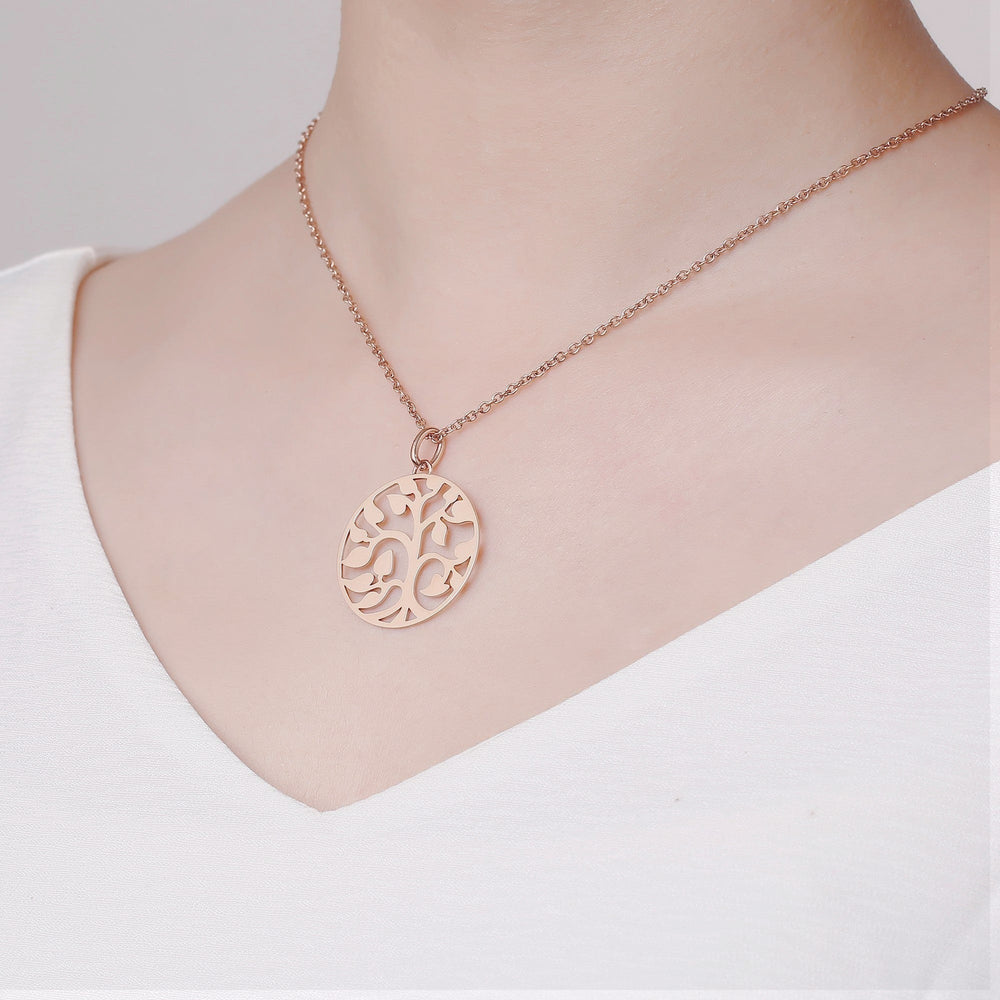 Zink Women's Necklace - Gold Stainless Steel | Zfnl003g