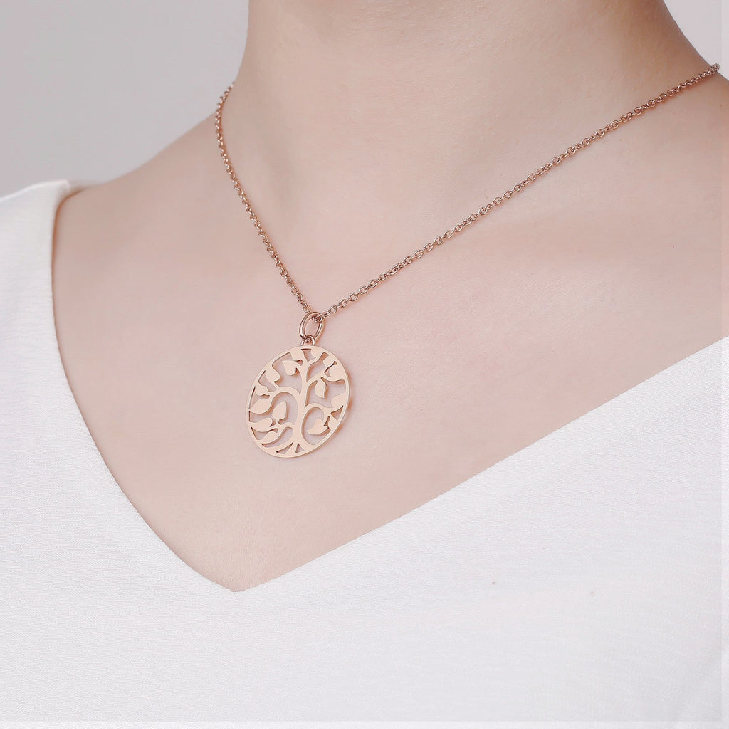 Zink Women's Necklace - Gold Stainless Steel | Zfnl003g