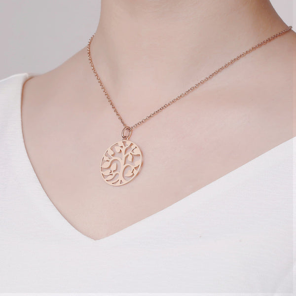 Zink Women's Necklace - Gold Stainless Steel | Zfnl003g