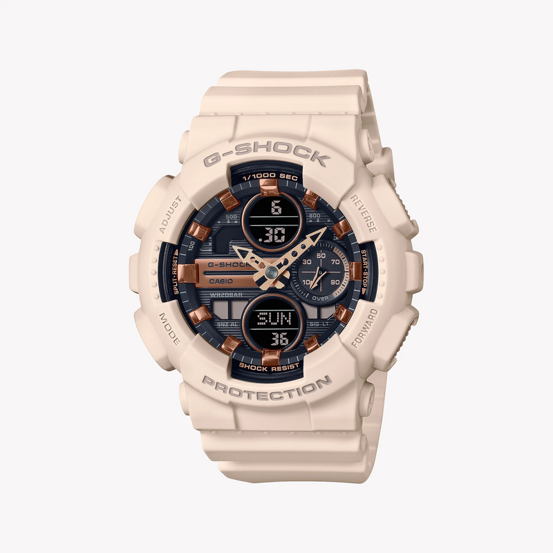 Casio G-Shock Gma-S140m-4adr Elegant Adventurer - Chic Beige Women's Watch With Durable Resin BAnd and Versatile Digital Features by i-watch