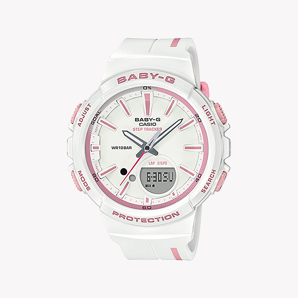 Baby-G Bgs-100rt-7adr Adventure Chic - Women's Sporty Elegance Watch With White Resin BAnd and Stylish Design by i-watch