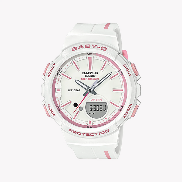 Baby-G Bgs-100rt-7adr Adventure Chic - Women's Sporty Elegance Watch With White Resin BAnd and Stylish Design by i-watch