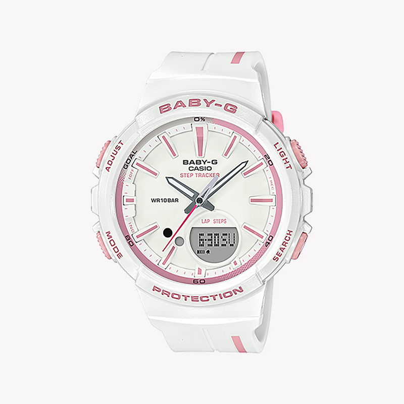 Baby-G Bgs-100rt-7adr Adventure Chic - Women's Sporty Elegance Watch With White Resin BAnd and Stylish Design by i-watch