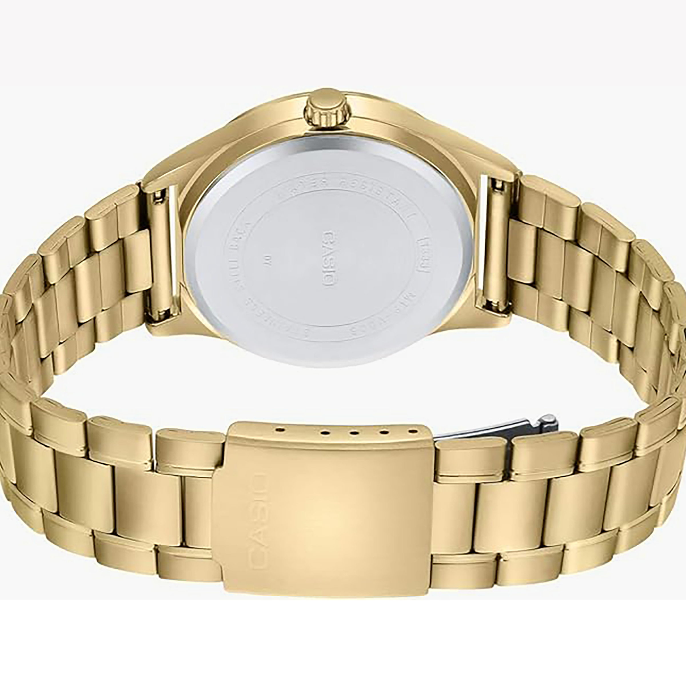 MTP-V006G-7BUDF - TIMELESS ELEGANCE IN GOLD & WHITE - A MAN'S CLASSIC TIMEPIECE