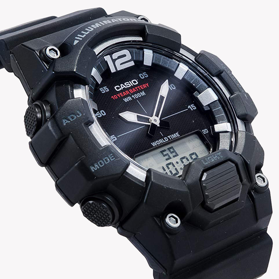 CASIO HDC-700-1AVDF ADVENTURE SEEKER - MEN'S SPORTY BLACK RESIN WATCH WITH MULTIFUNCTIONAL FEATURES-i-Watch-4