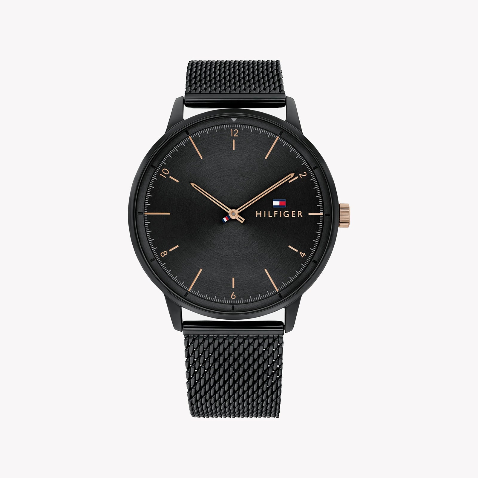 Tommy Hilfiger Men's Black Stainless Steel Watch, Black Dial | 1681404 by i-watch