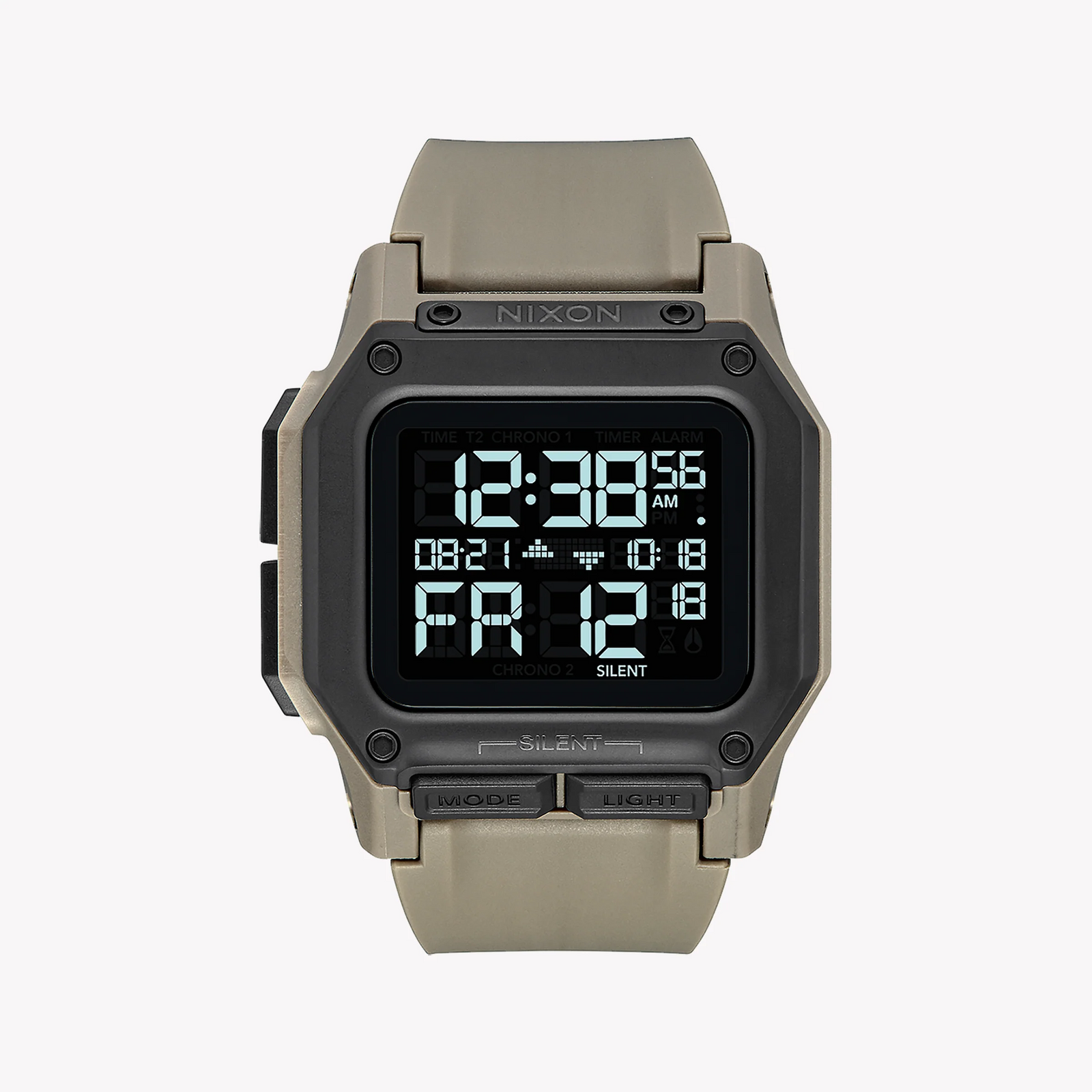 Nixon Unisex Beige Rubber Watch, Digital Dial | A1180-2711 by i-watch