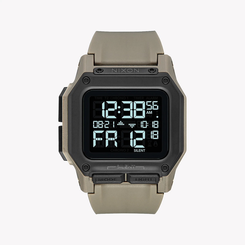 Nixon Unisex Beige Rubber Watch, Digital Dial | A1180-2711 by i-watch