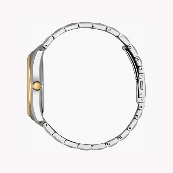 Citizen Men's Silver & Gold Watch, Black Dial | Bm7334-58e by i-watch
