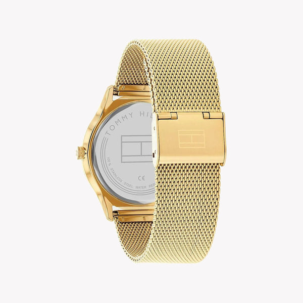 Tommy Hilfiger Men's Gold Watch, Black Dial | 1710469 by i-watch