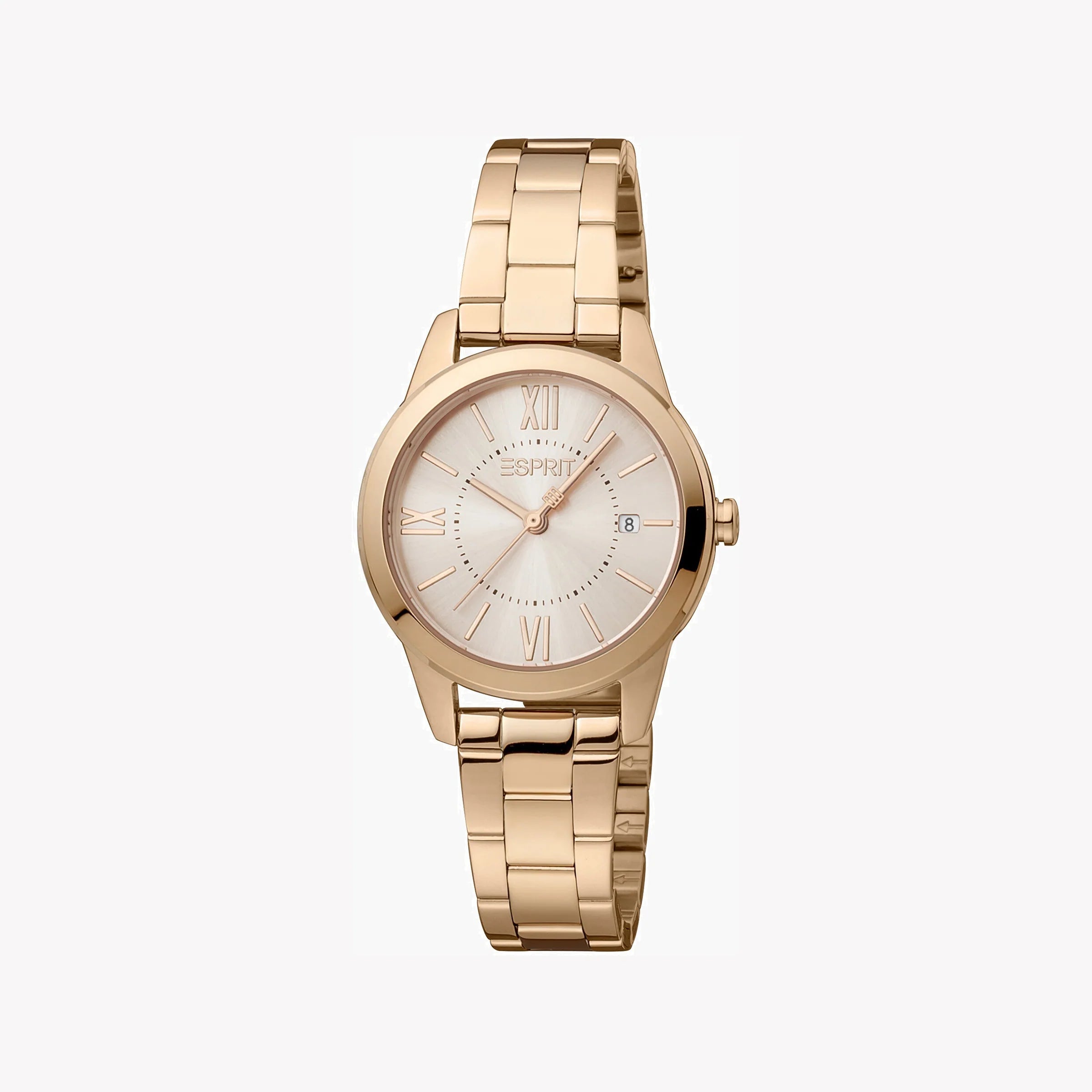 ESPRIT Women's Watch with Rose Gold Stainless Steel Case and Rose Gold Stainless Steel Band