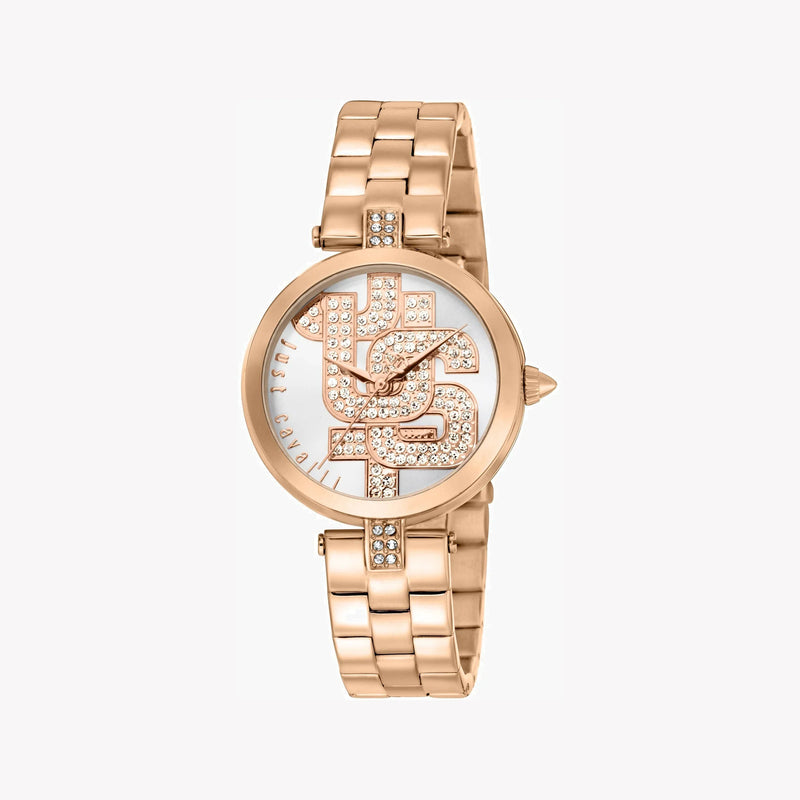 Just Cavalli Women's Rose Gold Stainless Steel Watch, Silver Dial | Jc1l241m0075 by i-watch