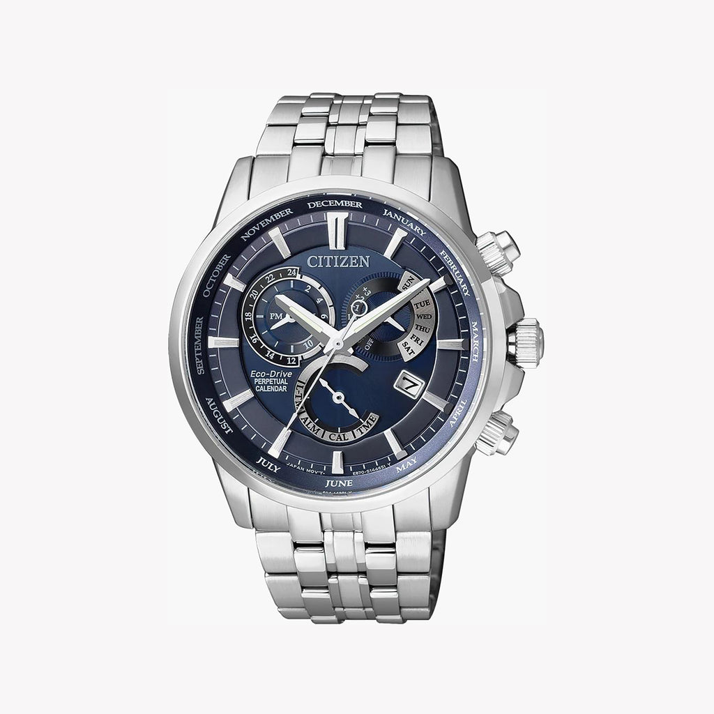 CITIZEN BL8140-80L - ELEGANTLY FUNCTIONAL MEN'S ECO-DRIVE TIMEPIECE WITH BLUE DIAL