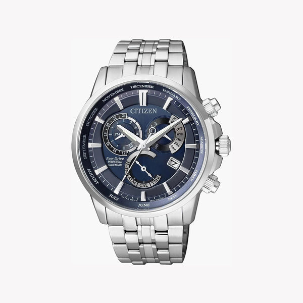 Citizen Bl8140-80l - Elegantly Functional Men's Eco-Drive Timepiece With Blue Dial by i-watch