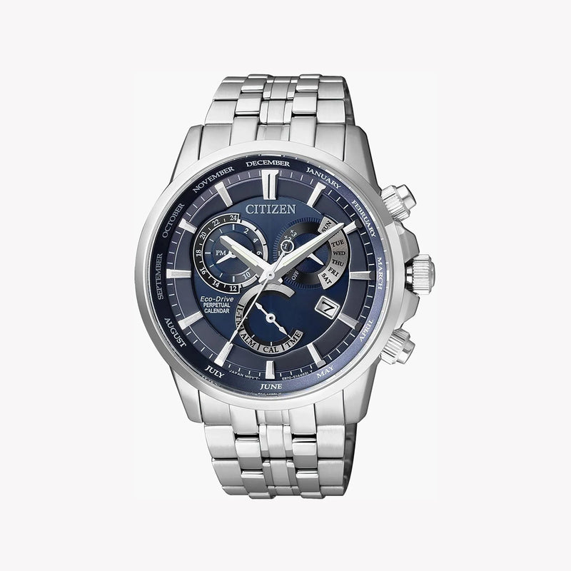 Citizen Bl8140-80l - Elegantly Functional Men's Eco-Drive Timepiece With Blue Dial by i-watch