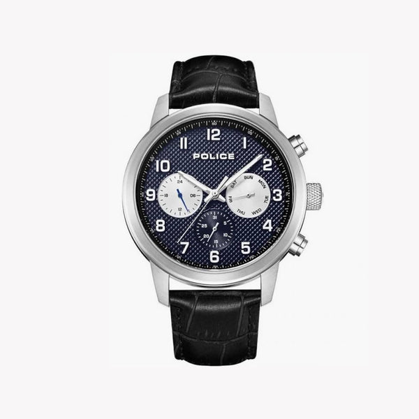 Police Men's Silver Watch, Blue Dial | Pewjk2228202 by i-watch