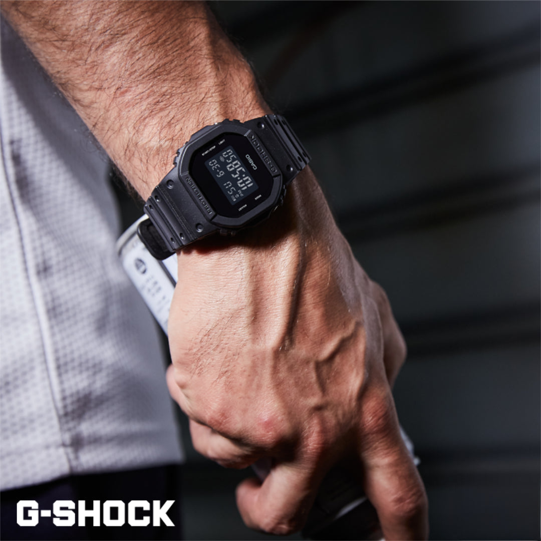 CASIO G-SHOCK DW-5600BB-1DR - ELEVATE YOUR ADVENTURE WITH MATTE BLACK STYLING