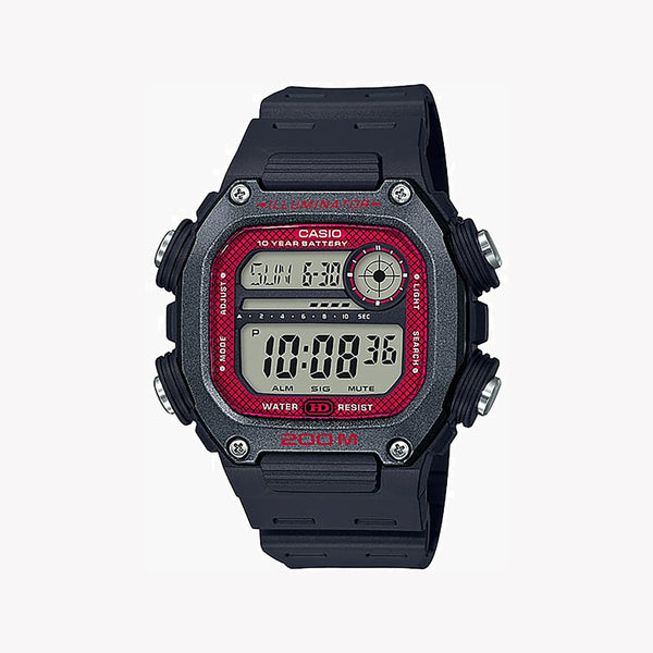 Casio Men's Black Resin Watch, Digital Display | Dw-291h-1bvdf by i-watch