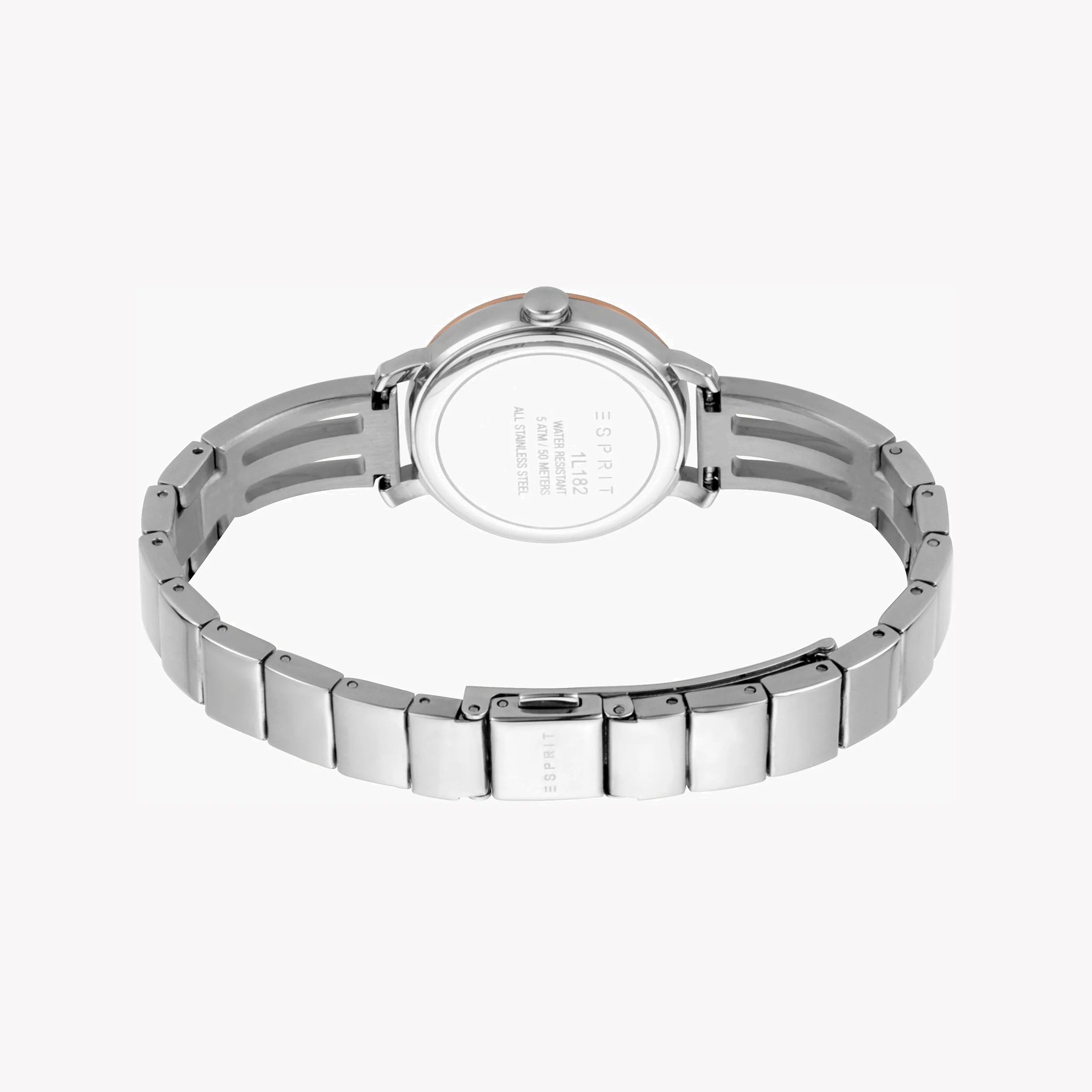 ESPRIT Women's Watch with Silver Stainless Steel Case and Silver Stainless Steel Band