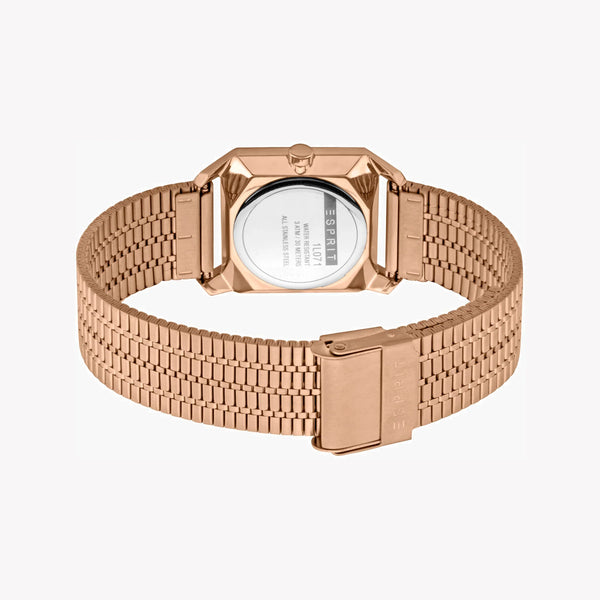 Esprit Women's Watch With Rose Gold Stainless Steel Case And Rose Gold Stainless Steel Band by i-watch