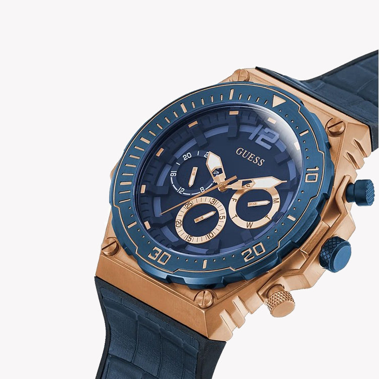 GUESS GW0326G1 ROSE GOLD & BLUE DYNAMIC TIMEPIECE - STYLISH MEN'S WATCH FOR EVERY OCCASION-i-Watch-4