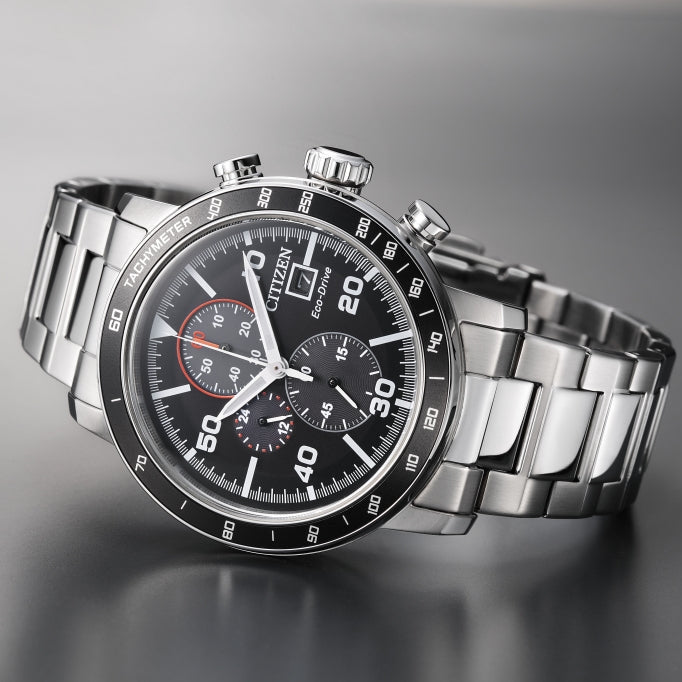 CITIZEN CA0641-83E - ELEGANT ECODRIVE CHRONOGRAPH - MENS STAINLESS STEEL WATCH-i-Watch-5