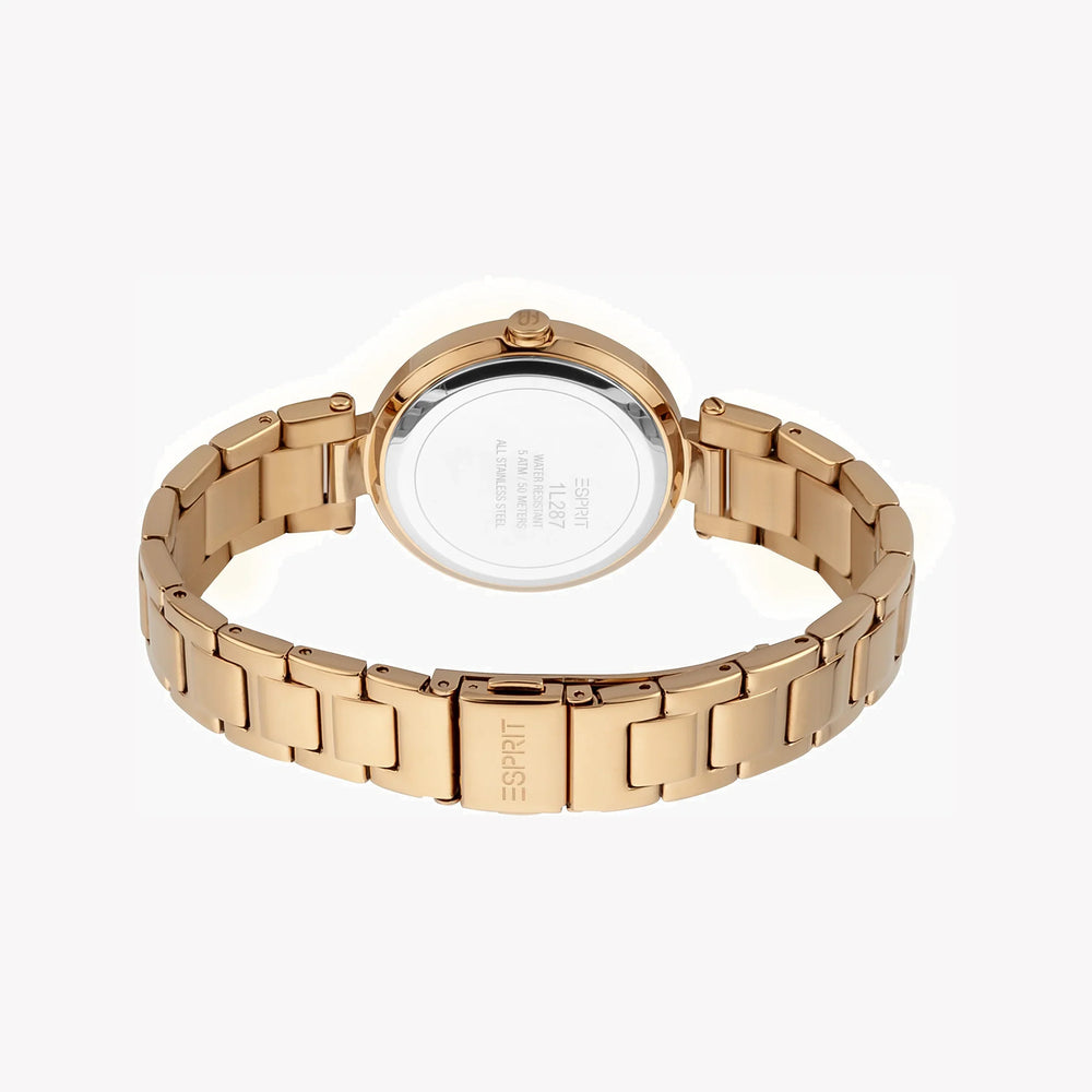 Esprit Women's Rose Gold Watch, White Mother Of Pearls | Es1l067m0025 by i-watch