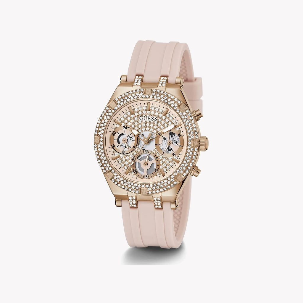 GUESS GW0407L3 CHIC SOPHISTICATION - ROSE GOLD & PINK SILICONE WOMEN'S WATCH-i-Watch-4