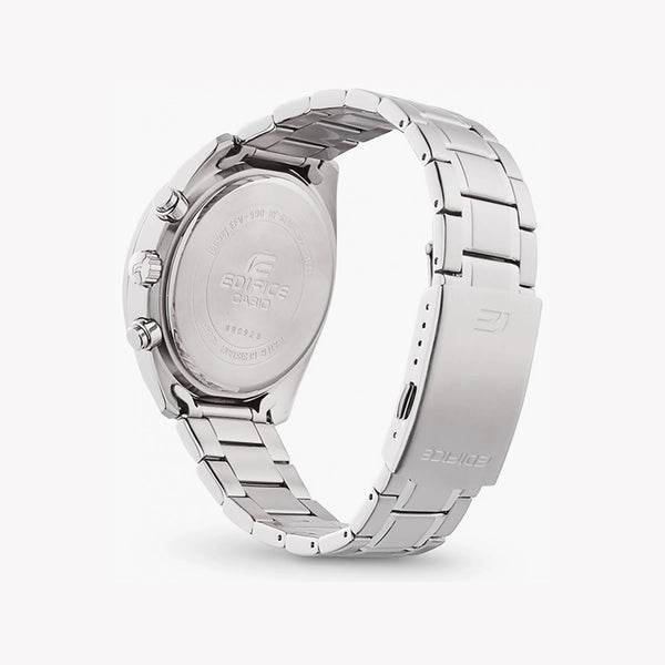 Edifice Men's Silver Stainless Steel, Black Dial | Efv-560d-1avuef by i-watch