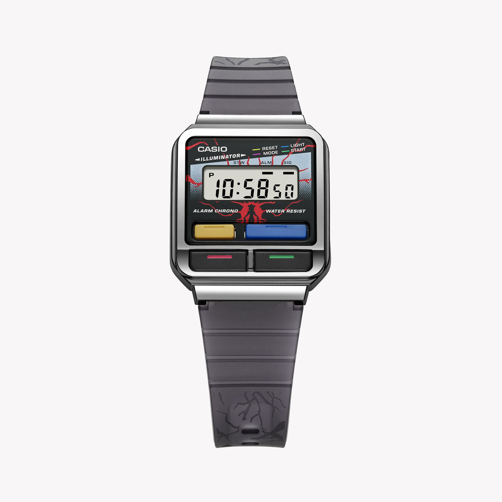 Casio Unisex Silver Resin Watch, Digital Display | A120west-1adr