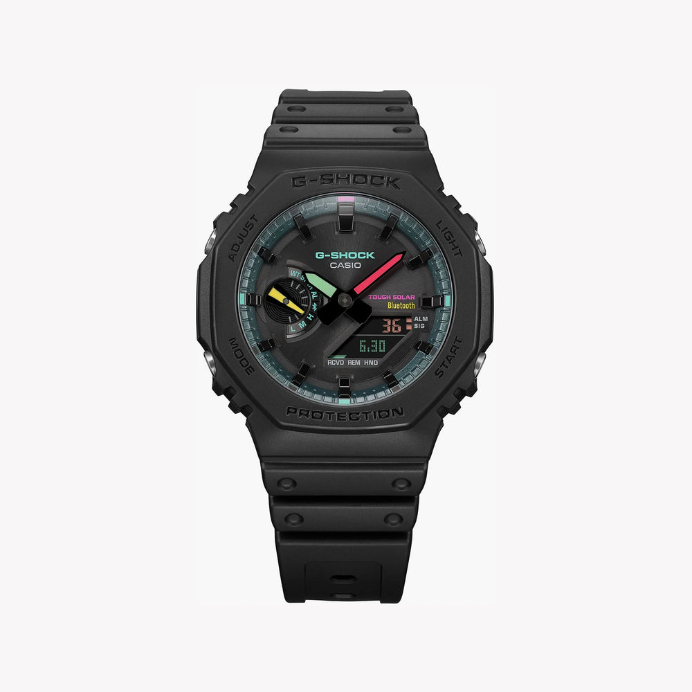G-Shock Men's Matte Black Resin Watch, Digital Display | Ga-B2100mf-1adr by i-watch