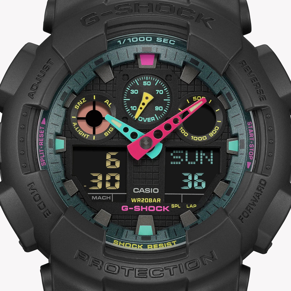 G-Shock Men's Black Resin Watch, Digital Dial | Ga-100mf-1adr by i-watch