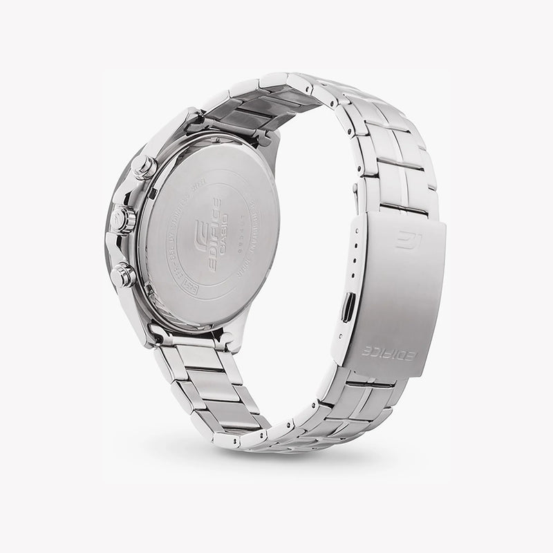 Casio Men's Silver Stainless Steel Watch, Black Dial | Efr-556db-1avuef by i-watch