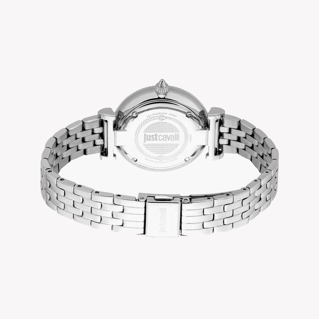 JUST CAVALLI JC1L266M0015 - STUNNING BLUE DIAL ON ELEGANT STAINLESS STEEL WOMEN'S WATCH-i-Watch-5