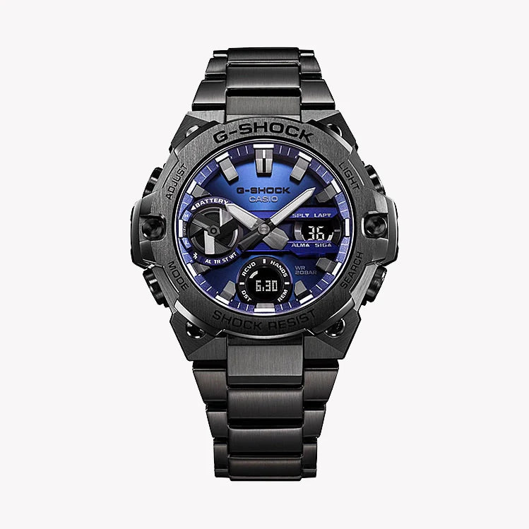 Casio G-Shock Gst-B400bd-1a2dr - Sporty Sophistication Men's Watch With Black Stainless Steel BAnd and Digital Dial by i-watch