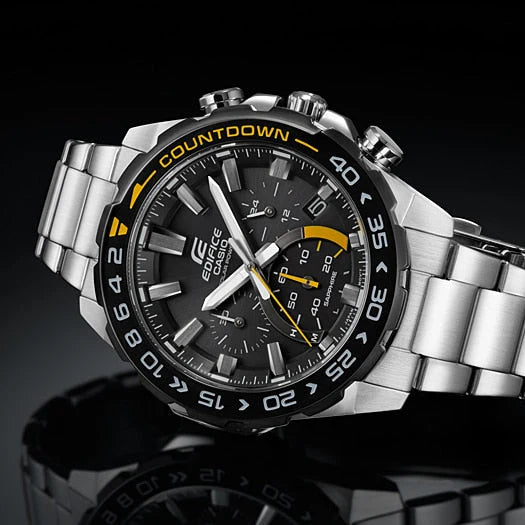 Casio Edifice Efs-S550db-1avudf - Bold Sporty Men's Watch With Solar Power & Sapphire Glass by i-watch