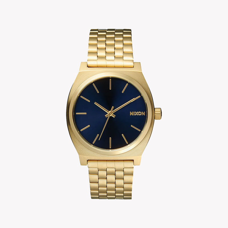 NIXON A045-1931 BOLD GOLD BRAVADO - Men's Watch with Black Dial and Stainless Steel Band