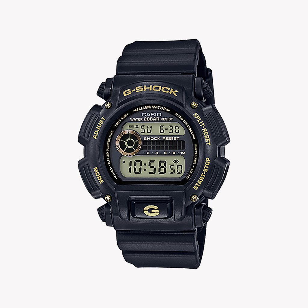 CASIO G-SHOCK DW-9052GBX-1A9DR - RUGGED EDGE MEN'S WATCH WITH BLACK RESIN & DIGITAL DIAL